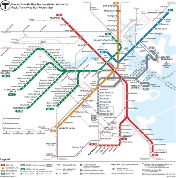 Boston Subway Map official