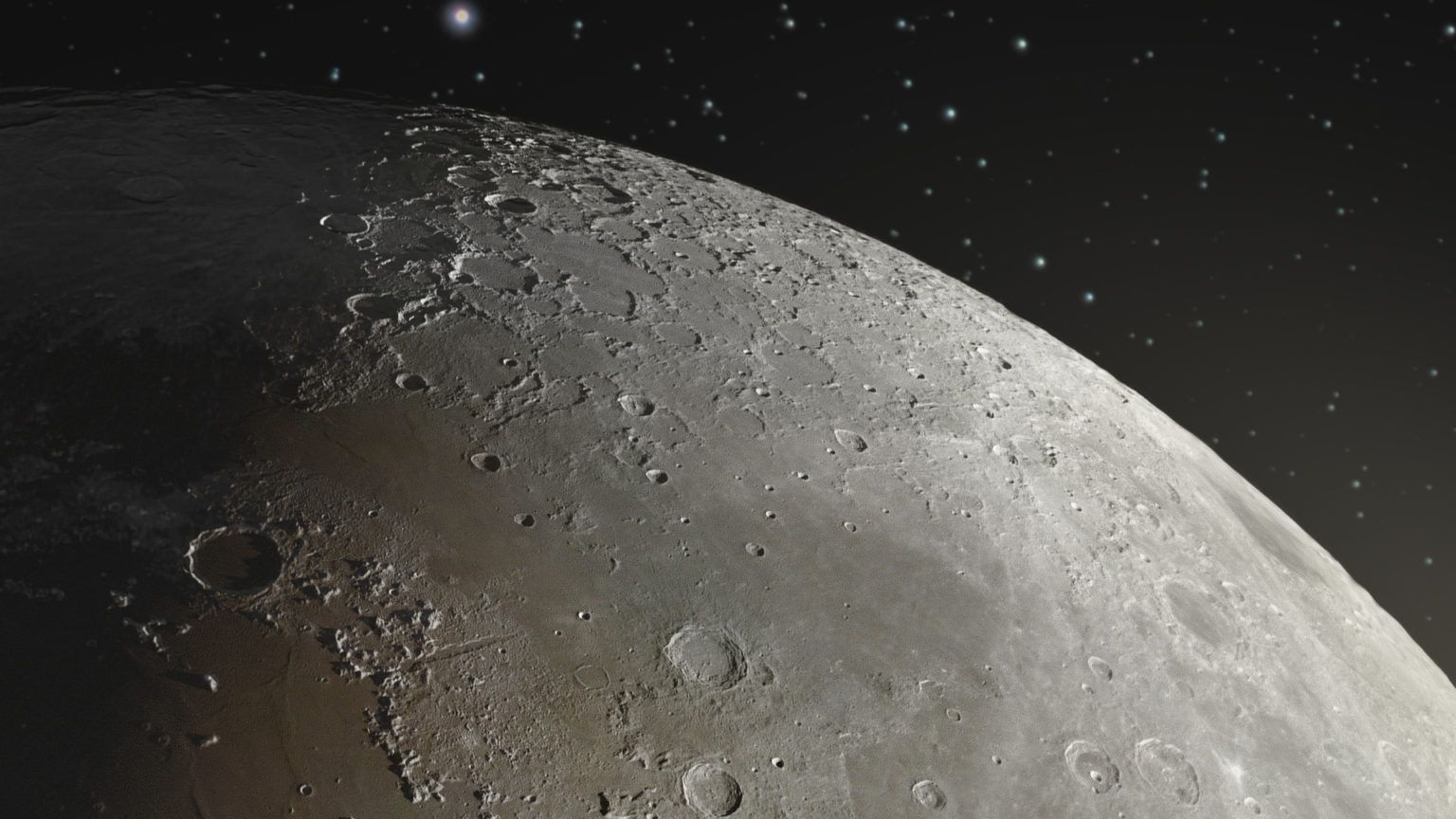 high definition close-up view of the moon's surface