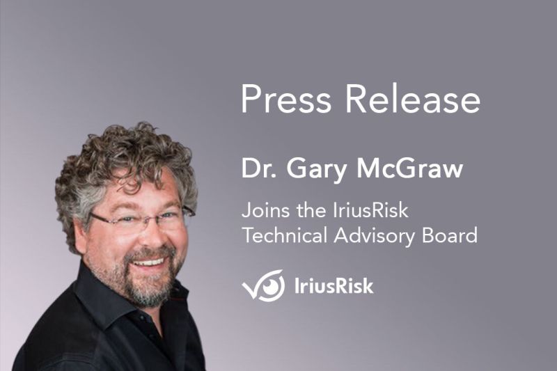 Dr. Gary McGraw joins the IriusRisk Technical Advisory Board