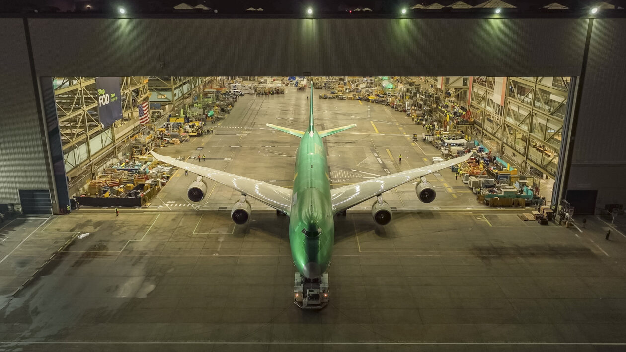 The last 747 rolls out.