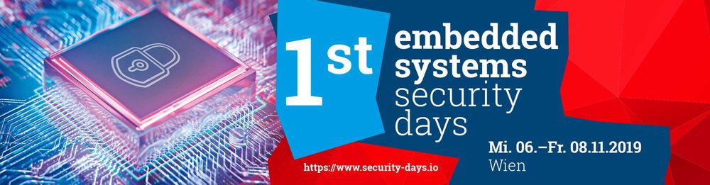 banner for embedded systems security days, Nov 6-8, 2019
