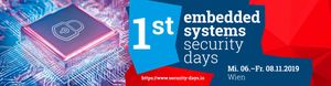 banner for embedded systems security days, Nov 6-8, 2019