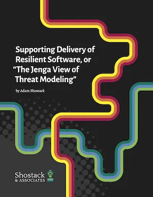 cover of white paper: The Jenga View of Threat Modeling