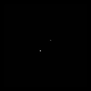 Close-up of Saturn/Jupiter conjunction