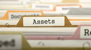 File folders with the focus on one labeled Assets