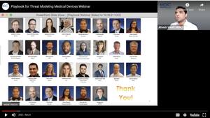 screenshot from video: threat modeling webinar