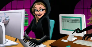 A Disney princess hacking