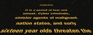 A snippet from the opening crawl of the newest Shostack online course