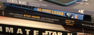 A stack of Star Wars books