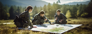 cadets at a high tech military academy