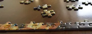 A set of puzzle pieces