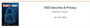 The cover of the Jan 2023 IEEE Security magazine