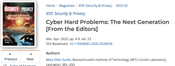 A screencapture of the article