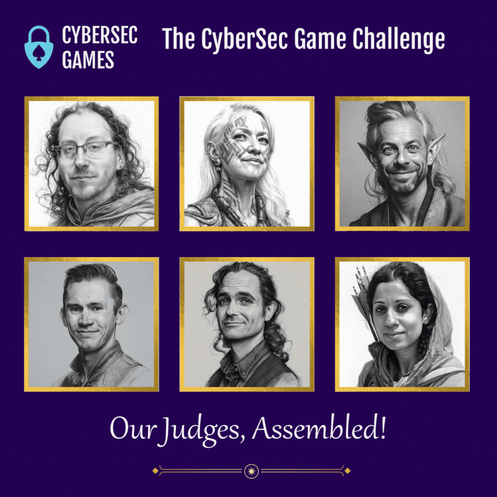Announcement gif for CyberSec Game Challenge 2025