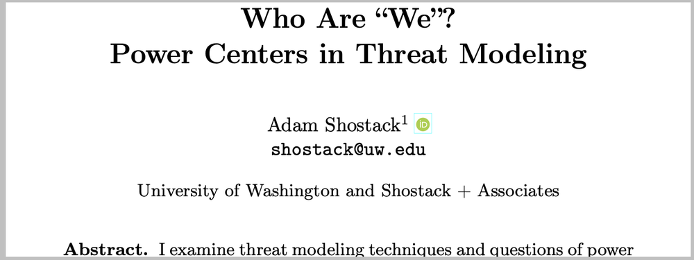 A screencapture of the paper title