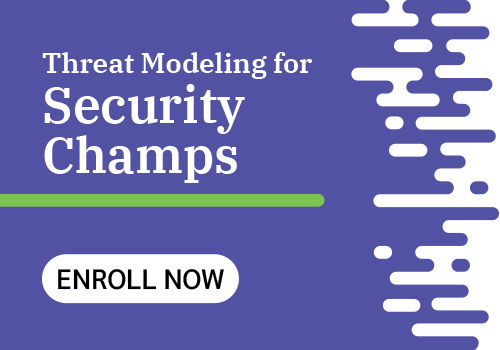course card for “Threat Modeling for Security Champs (301)” course by Shostack+Associates