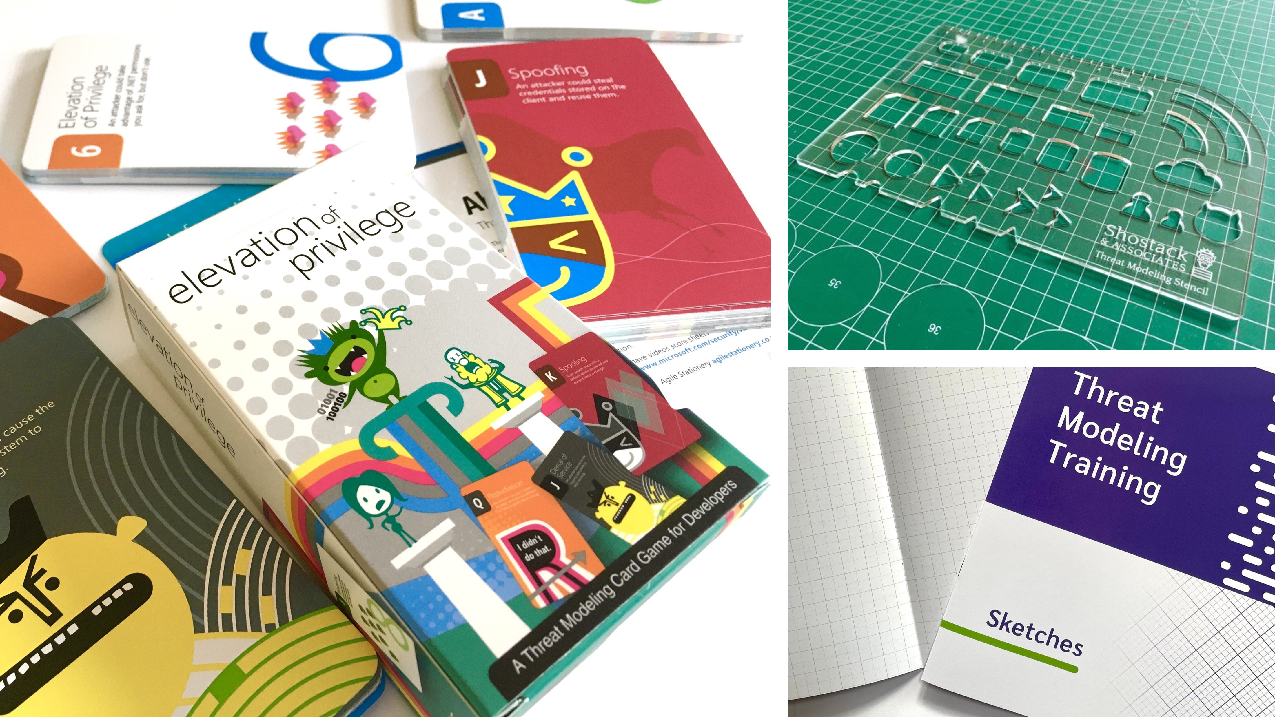 Card decks, stencils and sketch books